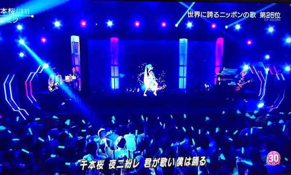 【演唱会片段】初音未来 - 千本樱 MUSIC STATION日本音乐节目特别版 视频下载
